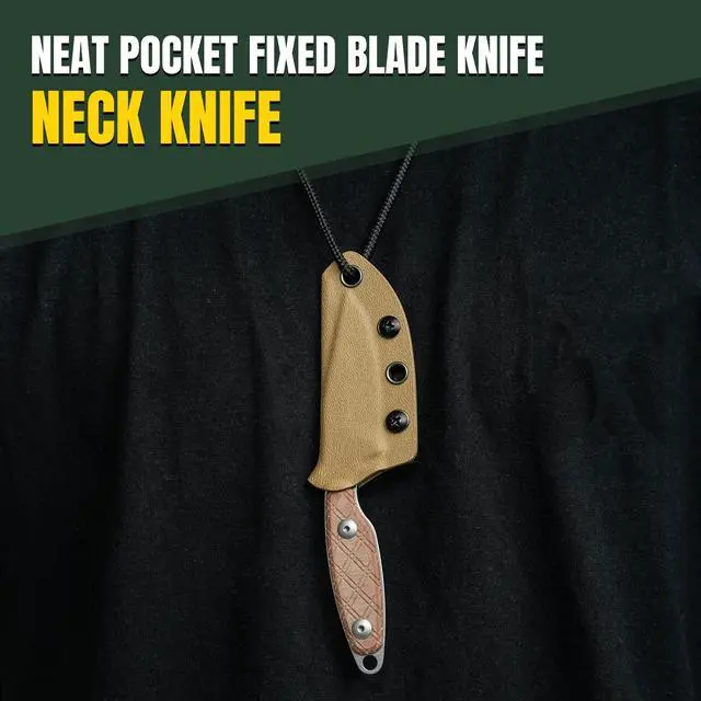 Alt view image 4 of 7 - Muskrat Fixed Blade Knife, Argyle Brown Micarta Handle, 1064C1 | 3.15" 154CM Clip Point Stonewashed Blade, Small EDC Fixed Blade Knife with Brown Sheath for Outdoor Hunting Survival Camping