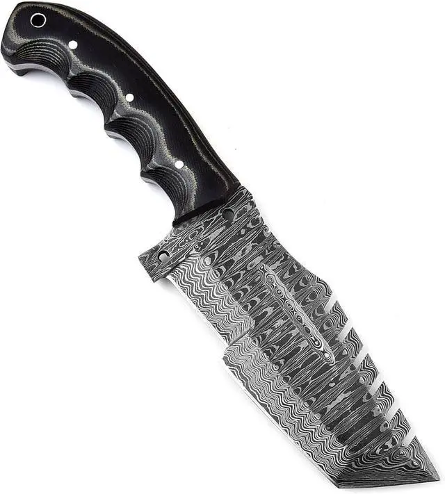Alt view image 2 of 7 - TR-7011 Handmade Damascus Steel Hunting Tracker Knife - Great Piece of Art