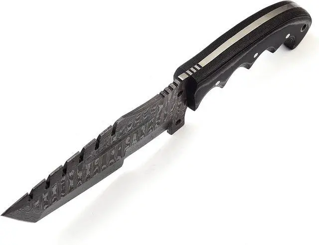 Alt view image 3 of 7 - TR-7011 Handmade Damascus Steel Hunting Tracker Knife - Great Piece of Art
