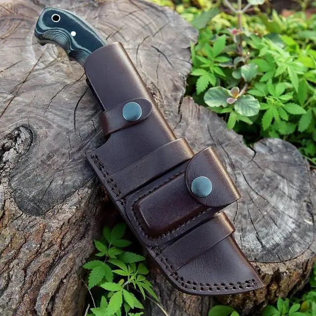 Alt view image 7 of 7 - TR-7011 Handmade Damascus Steel Hunting Tracker Knife - Great Piece of Art