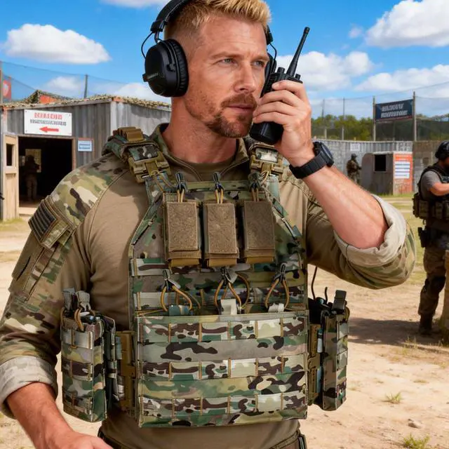 Alt view image 6 of 7 - Outdoor Tactical Vest Airsof Vest for Men