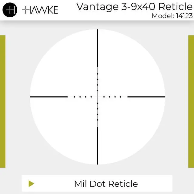 Alt view image 6 of 7 - Vantage 3-9x40 Riflescope - 1" Mono-Tube Shockproof Waterproof Fogproof Hunting Scope with Fast Focus Eyebell & Capped Low-Profile Resettable Turrets