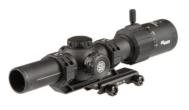 Alt view image 2 of 6 - Tango MSR 1-6x24mm Illuminated MSR-BDC6 SFP Black Riflescope w/Alpha-MSR Cantilevered Black Mount SOT61000
