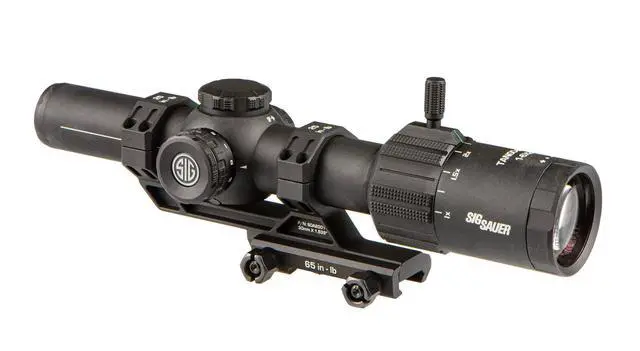 Alt view image 3 of 6 - Tango MSR 1-6x24mm Illuminated MSR-BDC6 SFP Black Riflescope w/Alpha-MSR Cantilevered Black Mount SOT61000