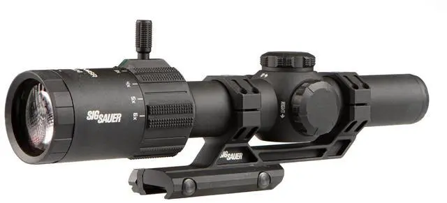 Main image of Tango MSR 1-6x24mm Illuminated MSR-BDC6 SFP Black Riflescope w/Alpha-MSR Cantilevered Black Mount SOT61000