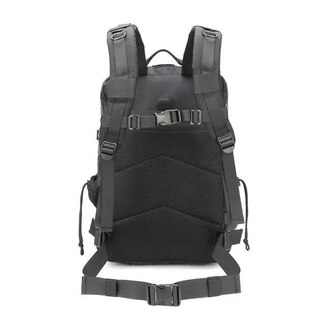 Alt view image 4 of 7 - Tactical Backpack for Men with Gun Holster, 45L Military 3-Day Assault Pack, Large Bug Out Bag Molle Daypack for Women Hiking Travel Climbing Black Upgrade