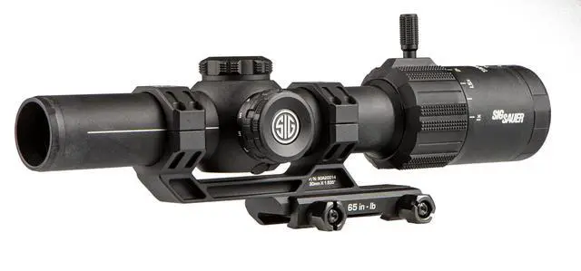 Alt view image 4 of 6 - Tango MSR 1-6x24mm Illuminated MSR-BDC6 SFP Black Riflescope w/Alpha-MSR Cantilevered Black Mount SOT61000