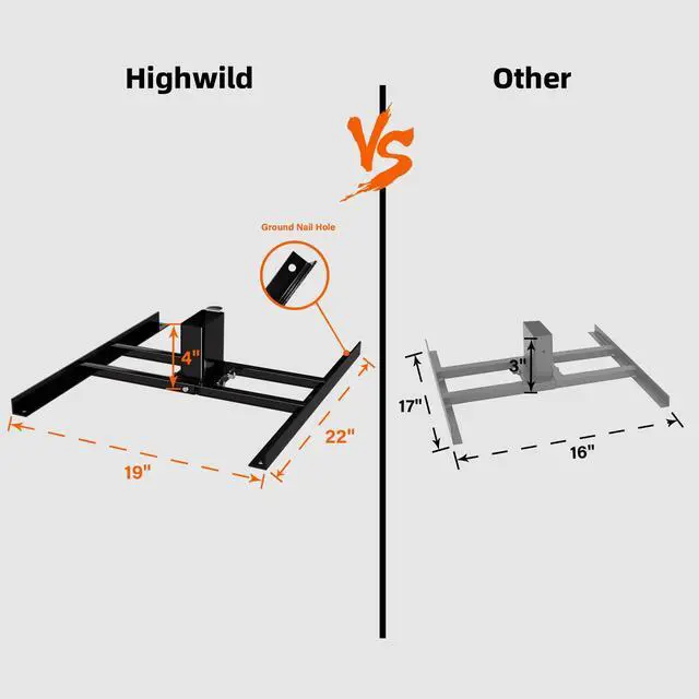 Alt view image 5 of 7 - Target Stand System - AR500 Steel Shooting Target 1/2" Thick with 2x4 Stand Kit