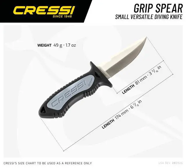 Alt view image 5 of 7 - Versatile Diving Knife for Scuba, Snorkeling, Spearfishing | The Grip