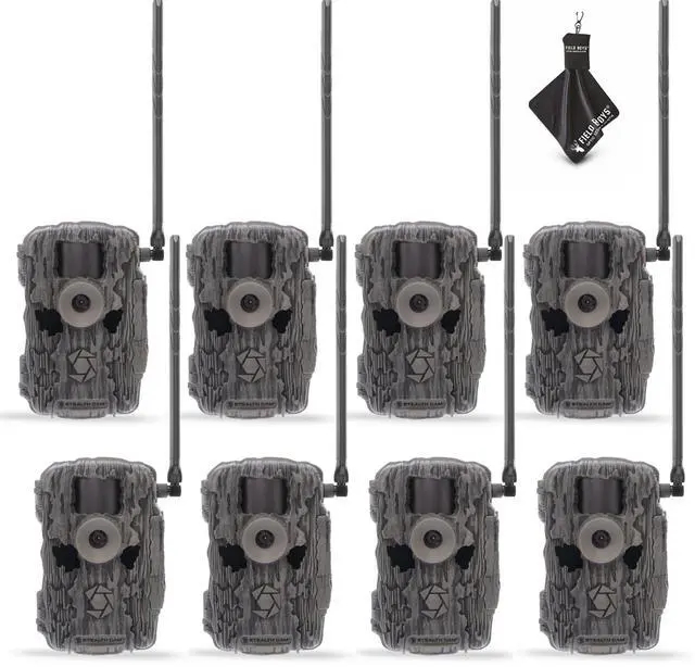 Main image of Fusion X-Pro 2 Pack Dual Sim 36 MP Photo & 720P HD Video 0.4 Sec Trigger Speed Wireless Hunting Trail Camera - Available on AT&T & Verizon + Cleaning Cloth (8PK)