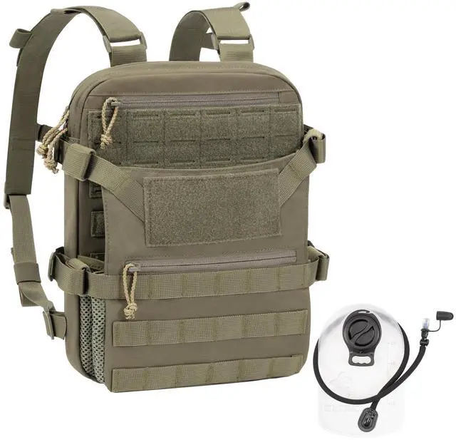 Main image of ABP Tactical MOLLE Hydration Backpack Military Assault Vest Back Panel Pack for Men Training Hiking Airsoft with 2.5L Bladder