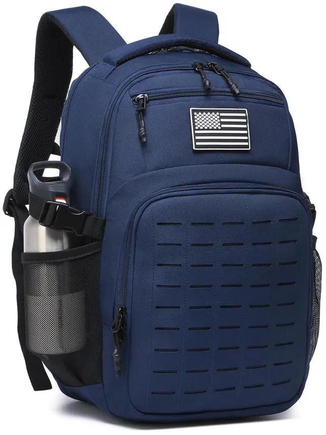 Main image of Military tactical backpack Laser-Cut MOLLE Webbing, backpack for men small tactical assault bag (Blue, 18.5 inch)