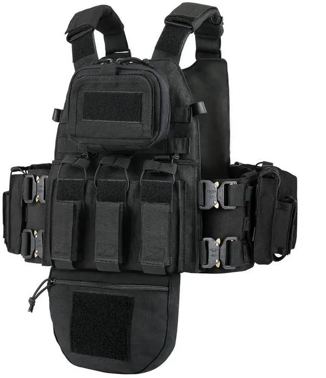 Main image of Great Tactical Outdoor Vest for Men Multifunctional Modular Molle Vest with Metal Buckles