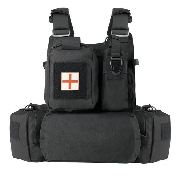 Alt view image 2 of 5 - Great Tactical Outdoor Vest for Men Multifunctional Modular Molle Vest with Metal Buckles