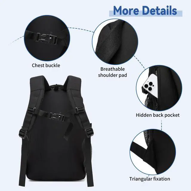 Alt view image 7 of 7 - Military tactical backpack Laser-Cut MOLLE Webbing, backpack for men small tactical assault bag (dark gray, 18.5 inch)