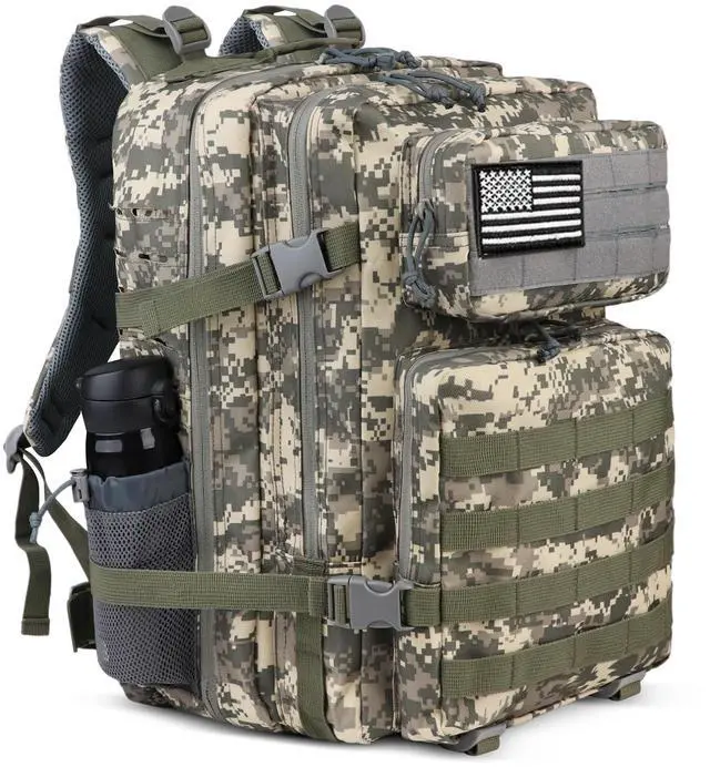 Main image of 45L Military Tactical Backpack, Army 3-Day Assault Pack Bug Out Bag for Hiking Camping | Army