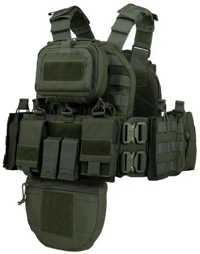 Main image of YAKEDA Tactical Training Vest with PALS System - Multi-Pocket Adjustable Straps Quick-Release Buckle for Hunting