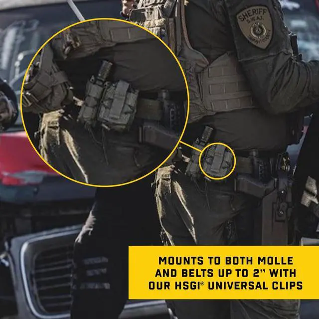 Alt view image 4 of 7 - High Speed Gear - Handcuff Taco MOLLE Pouch, Police Gear & Military Gear, MOLLE Handcuff Pouch