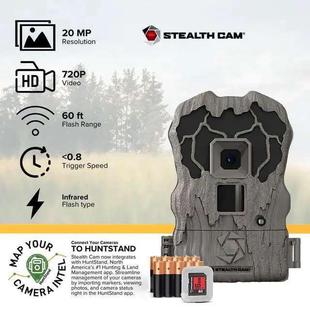 Alt view image 3 of 7 - Browtine Pro 20MP Trail Camera 720p Video (Camo, 6 Pack) | 20MP Images, 0.8 Second Trigger, 60 Ft Ir Flash, 1-3 Image Burst, Night Mode, Includes Batteries and SD Card