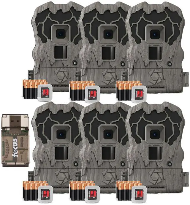 Main image of Browtine Pro 20MP Trail Camera 720p Video (Camo, 6 Pack) | 20MP Images, 0.8 Second Trigger, 60 Ft Ir Flash, 1-3 Image Burst, Night Mode, Includes Batteries and SD Card