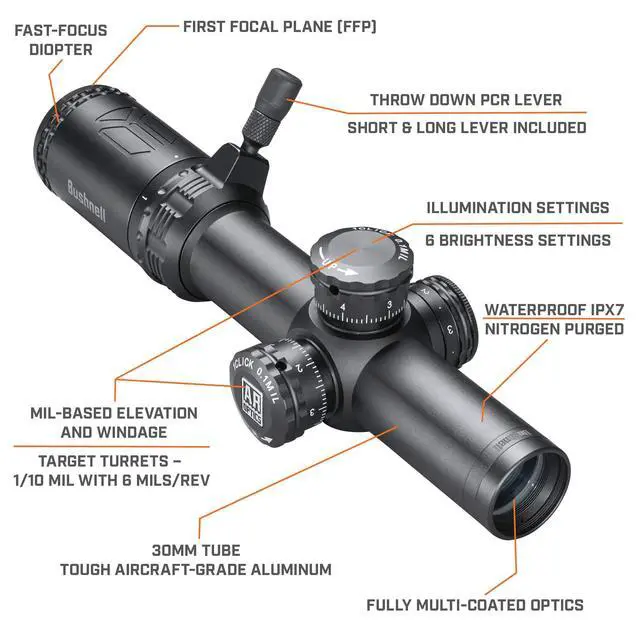 Alt view image 4 of 7 - AR Optics Riflescope