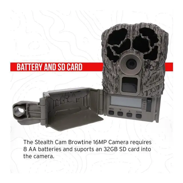 Alt view image 5 of 6 - Browtine 16MP Trail Camera with 2x32gb SD and Reader (5 Items) | 2×32gb SDHC UHS-I Cards and High-Speed Card Reader, 80 Ft Ir Range, Under 0.8 Second Trigger