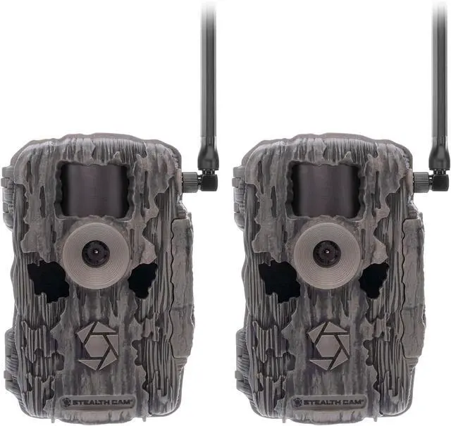 Alt view image 2 of 7 - Fusion X-Pro 2 Pack Dual Sim 36 MP Photo & 720P HD Video 0.4 Sec Trigger Speed Wireless Hunting Trail Camera - Available on AT&T & Verizon + Cleaning Cloth (8PK)