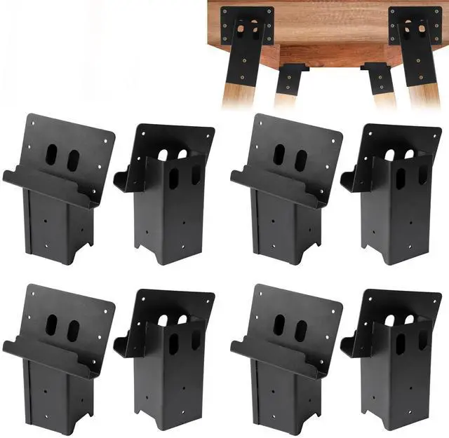 Main image of Deer Stand Brackets 4 x 4, Outdoor Platform Deer Blind Brackets 4 PCS / 8 PCS, 12 / 14 Gauge Steel Elevator Brackets for Hunting Platform, Shooting Shacks, Tree Houses