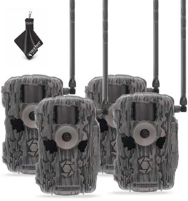 Main image of Fusion X-Pro 2 Pack Dual Sim 36 MP Photo & 720P HD Video 0.4 Sec Trigger Speed Wireless Hunting Trail Camera - Available on AT&T & Verizon + Cleaning Cloth (4PK)