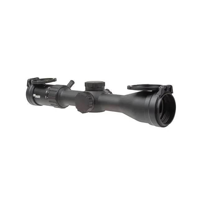 Alt view image 2 of 7 - WHISKEY4 3-12X44mm 30mm Tube SFP Durable Lightweight Precise Waterproof Black Hunting Riflescope, Flip-Back Caps & Throw Lever Included