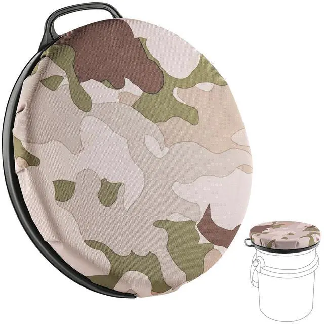 Main image of 5 Gallon Bucket Seat for Yeti Only, 360 Degree Swivel Load Out Bucket Seat, 5 Gal Foam Cushion Seats Lid with Padded Top for Hunting Fishing Camping Baseball