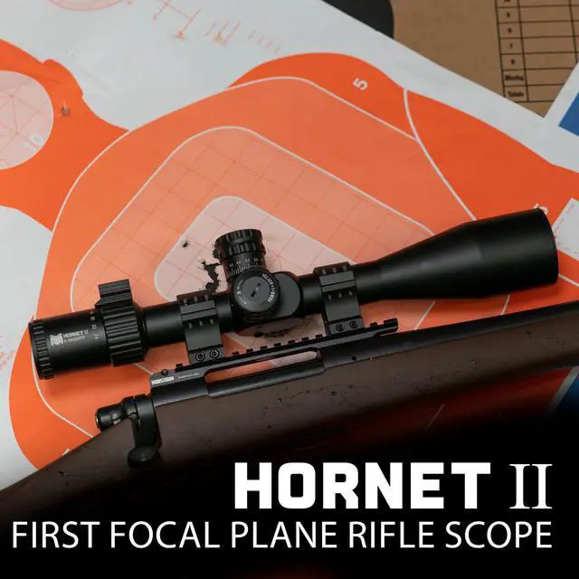 Alt view image 3 of 7 - Hornet II 6-24x50 FFP Rifle Scope | Includes Zero Stop, Scope Level, and Detachable Sunshade