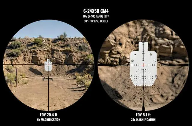 Alt view image 4 of 7 - Hornet II 6-24x50 FFP Rifle Scope | Includes Zero Stop, Scope Level, and Detachable Sunshade