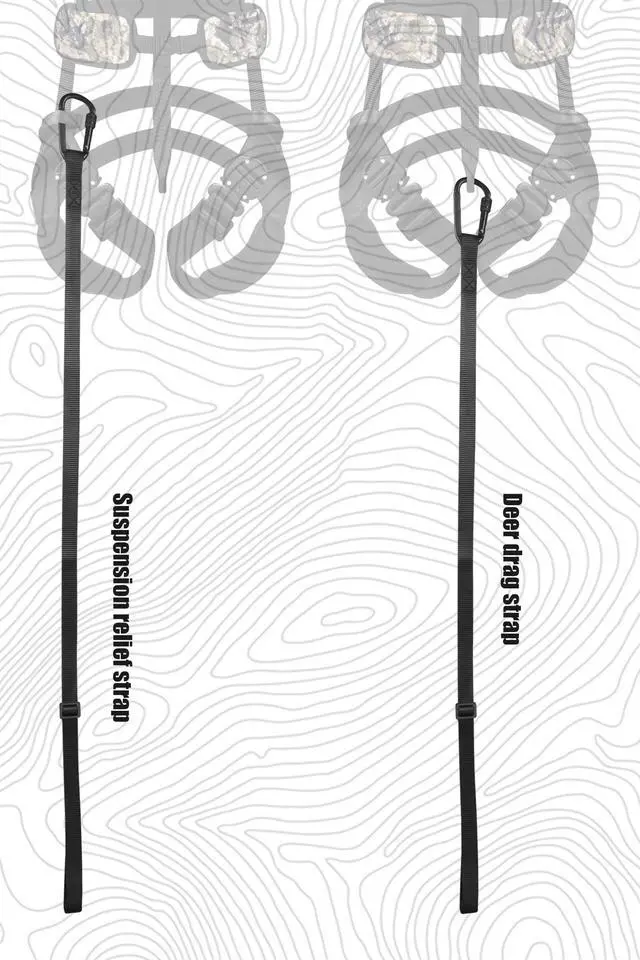 Alt view image 5 of 6 - Tree Stand Harness, Lightweight Hunter Safety Harness for Tree-Stand Hunting, Adjustable Tree Stand Safety Harness