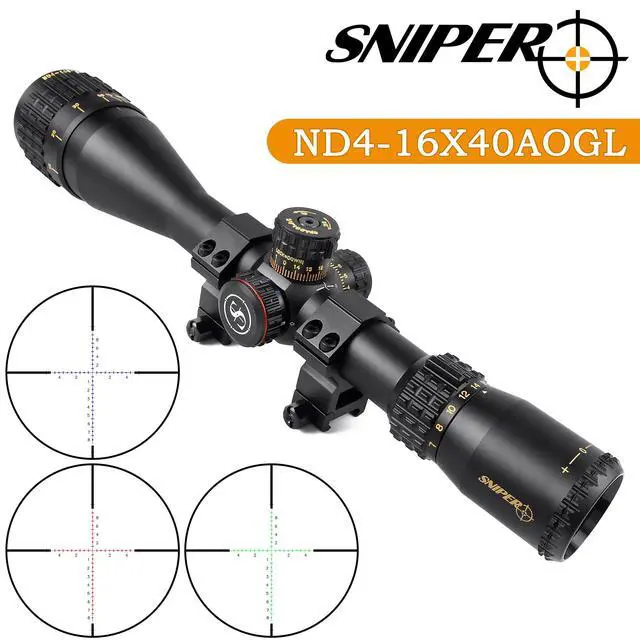 Alt view image 2 of 7 - Rifle Scope 6-24x50 / 4-16x50 Red/Green/Blue llluminate Reticle AO Hunting Scope