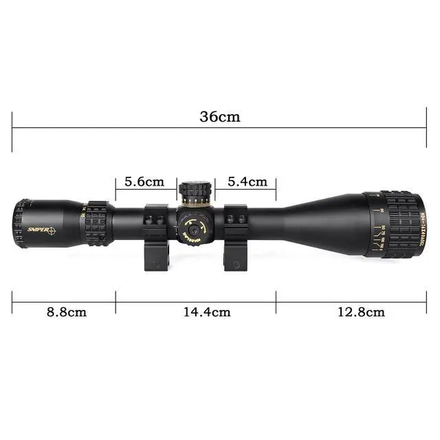Alt view image 5 of 7 - Rifle Scope 6-24x50 / 4-16x50 Red/Green/Blue llluminate Reticle AO Hunting Scope