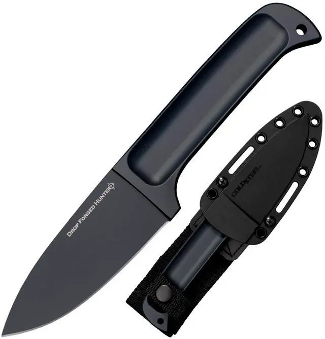 Main image of Drop Forged Hunter 4" 52100 High-Carbon Steel Drop Point Fixed Blade Multi-Purpose Outdoor Game Hunting Utility Knife, 4-5/8" Handle, Weather-Resistant Secure-Ex Sheath