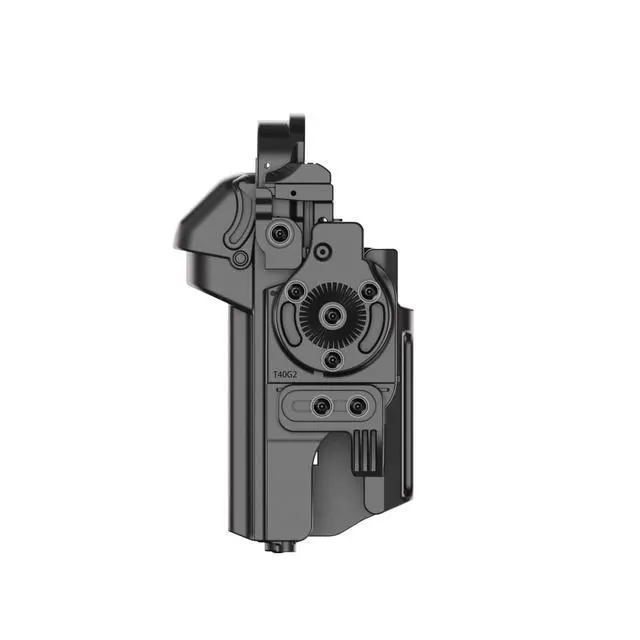 Alt view image 5 of 7 - T40 Springfield XD Light-Bearing Holster, Level 2 & 3 Security OWB Tactical Holster Compatible with Springfield XD, Fits Most Pistol Lights, Optics-Ready, Adjustable