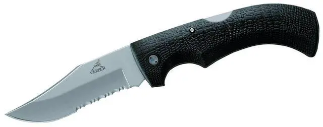 Alt view image 4 of 4 - Gear 06079N Gator Folding Knife, Serrated Edge, Clip Point