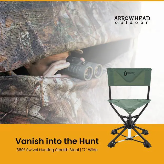 Alt view image 3 of 7 - 360° Degree Swivel Hunting Chair Stool Seat