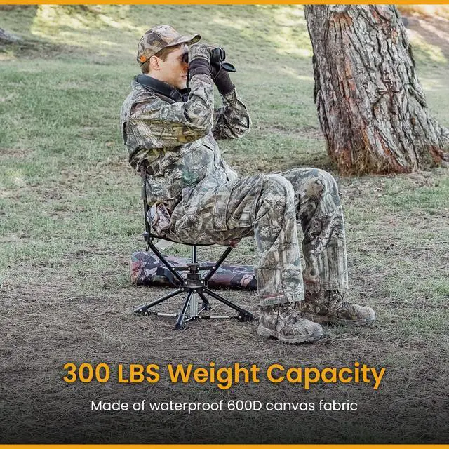 Alt view image 4 of 7 - 360° Degree Swivel Hunting Chair Stool Seat