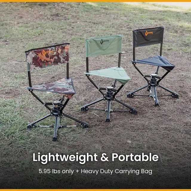 Alt view image 6 of 7 - 360° Degree Swivel Hunting Chair Stool Seat