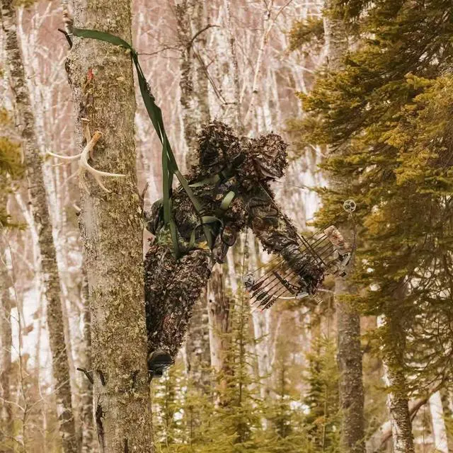 Alt view image 6 of 7 - Aluminum Tree Saddle Hunting Platform Tree Saddle Hunting System for Tree Stand Hunting