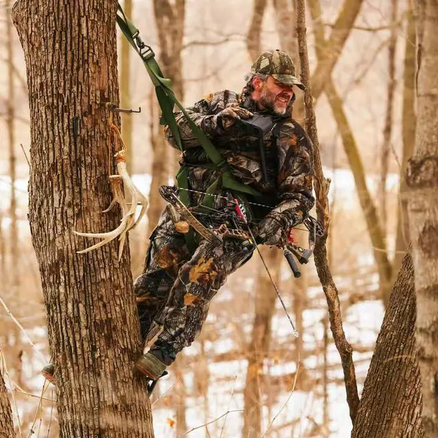 Alt view image 7 of 7 - Aluminum Tree Saddle Hunting Platform Tree Saddle Hunting System for Tree Stand Hunting