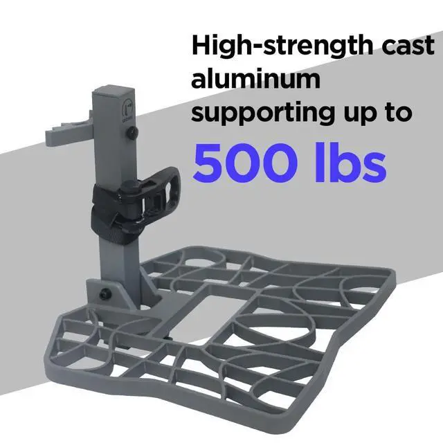 Alt view image 5 of 7 - Aluminum Tree Saddle Hunting Platform Tree Saddle Hunting System for Tree Stand Hunting