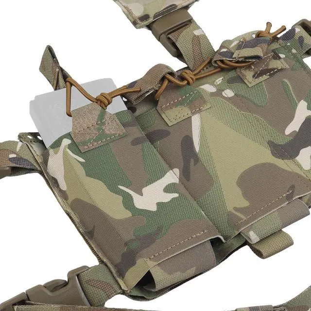 Alt view image 3 of 7 - Chest Rig Quick Rlease Fit for MOLLE Mag Pouch Radio GP Bag