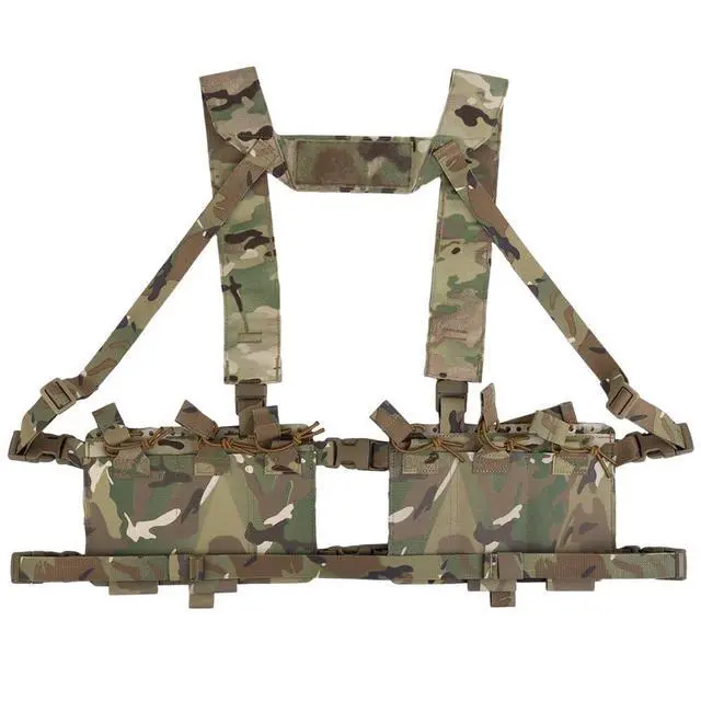 Alt view image 5 of 7 - Chest Rig Quick Rlease Fit for MOLLE Mag Pouch Radio GP Bag