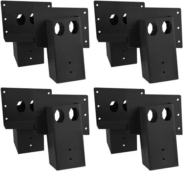 Main image of 8 Pack Deer Stand Brackets 4x4 with Screws, Heavy Duty Elevator Bracket with Powder Coated for Deer Blind Outdoor Hunting Platform Blind Box Treehouse Shooting Shack Over 2000lb Capacity