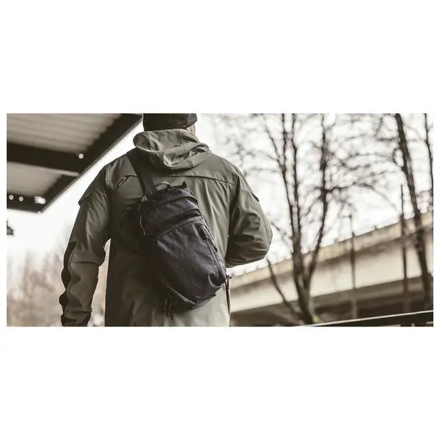 Alt view image 3 of 6 - Upscale Xl CCW Slingbag | Rugged Weather-Resistant, Midsize Concealed Carry, Tactical Range Gear, Midwatch