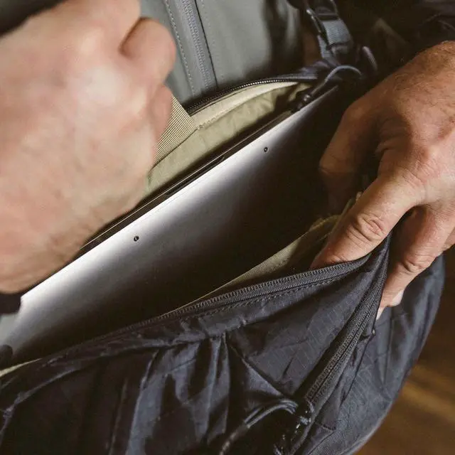 Alt view image 6 of 6 - Upscale Xl CCW Slingbag | Rugged Weather-Resistant, Midsize Concealed Carry, Tactical Range Gear, Midwatch